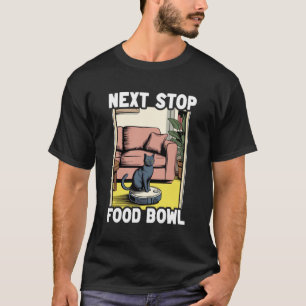 Camiseta Cuenco De Comida De Siguiente Parada Gato En Aspir