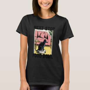 Camiseta Cuenco De Comida Para Gatos En Aspiradora Robot Fu