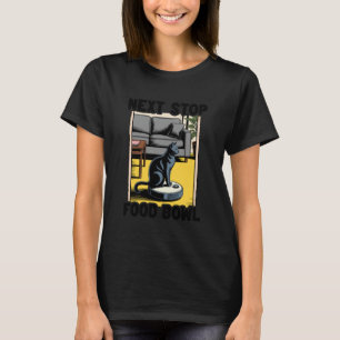 Camiseta Cuenco De Comida Para Gatos Siguiente Parada En As
