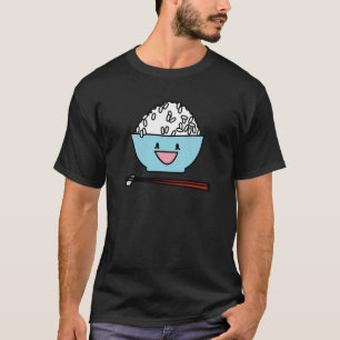 Camiseta Cuenco feliz de arroz