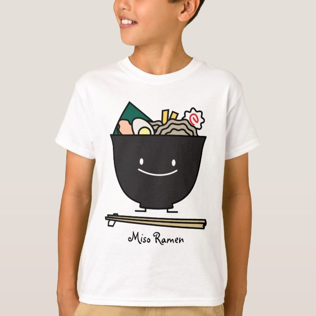 Camiseta Cuenco feliz de los Ramen (Anverso)
