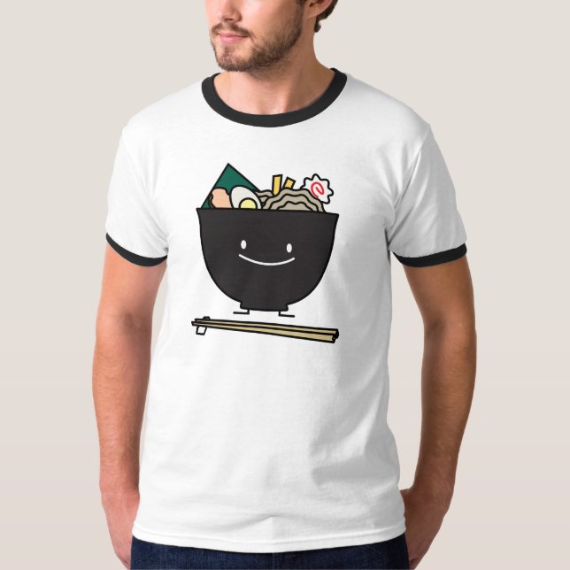 Camiseta Cuenco feliz de los Ramen (Anverso)
