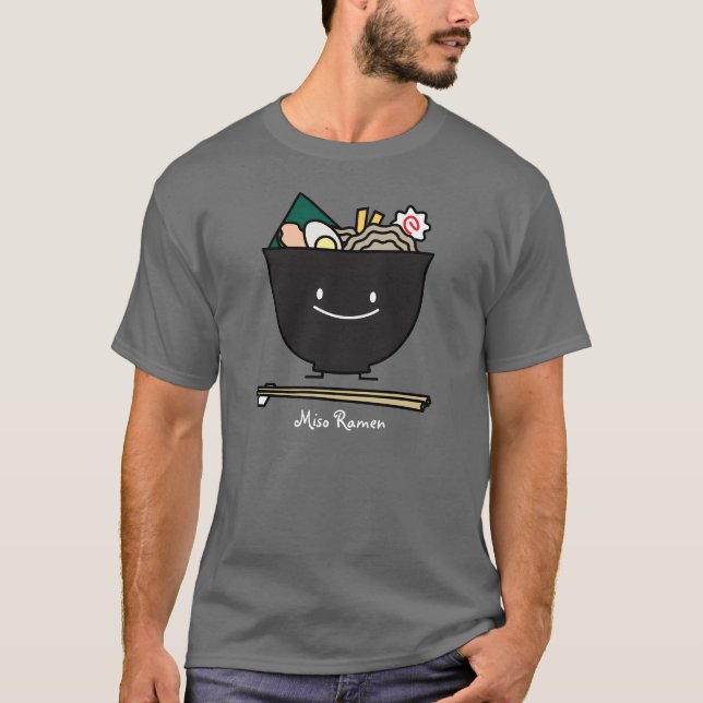 Camiseta Cuenco feliz de los Ramen (Anverso)