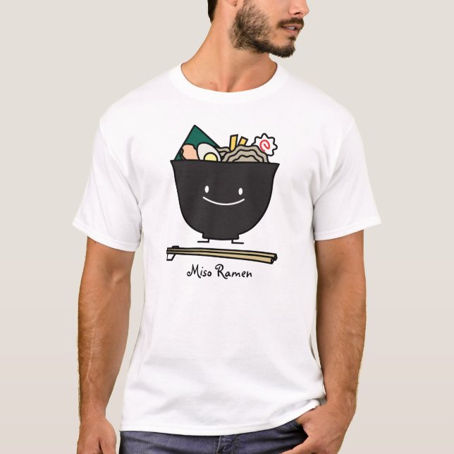 Camiseta Cuenco feliz de los Ramen (Anverso)