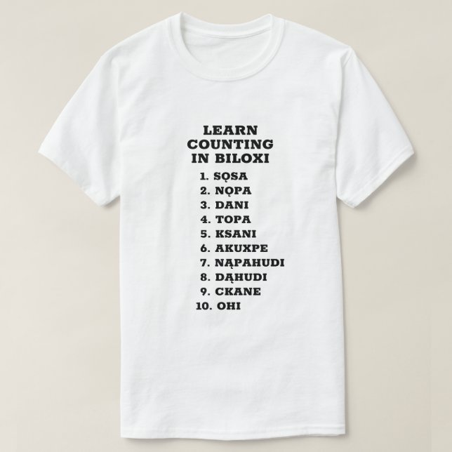 Camiseta Cuenta a 10 i Biloxi (Diseño del anverso)