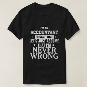 Camiseta CUENTA Asumamos que nunca me equivoqué