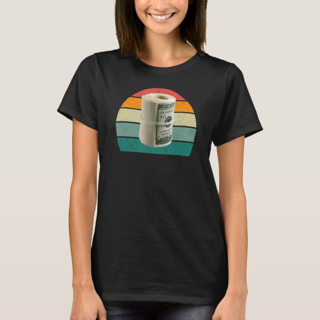 Camiseta Cuenta Bancaria Moneda De Efectivo Invertir Moneda (Anverso)