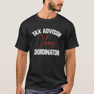 Camiseta Cuenta de Impuestos de Asesor de Impuestos del Coo