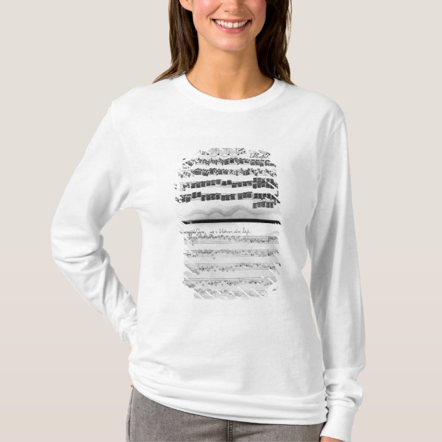 Camiseta Cuenta de la música para la habitación de Telemann (Anverso)