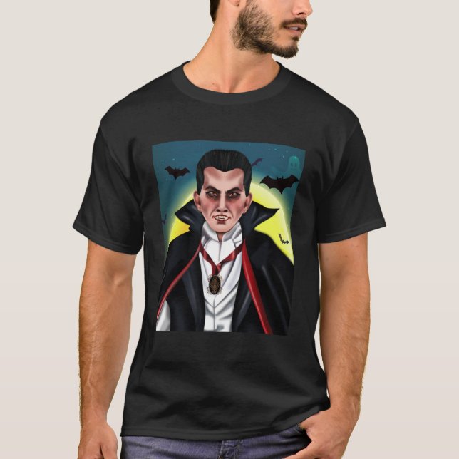 Camiseta Cuenta Drácula Halloween (Anverso)