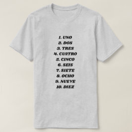 Camiseta Cuenta hasta diez en español