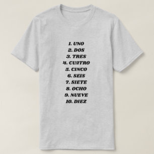 Camiseta Cuenta hasta diez en español
