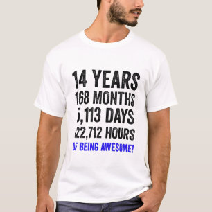 Camiseta Cuenta regresiva de cumpleaños de un niño gracio
