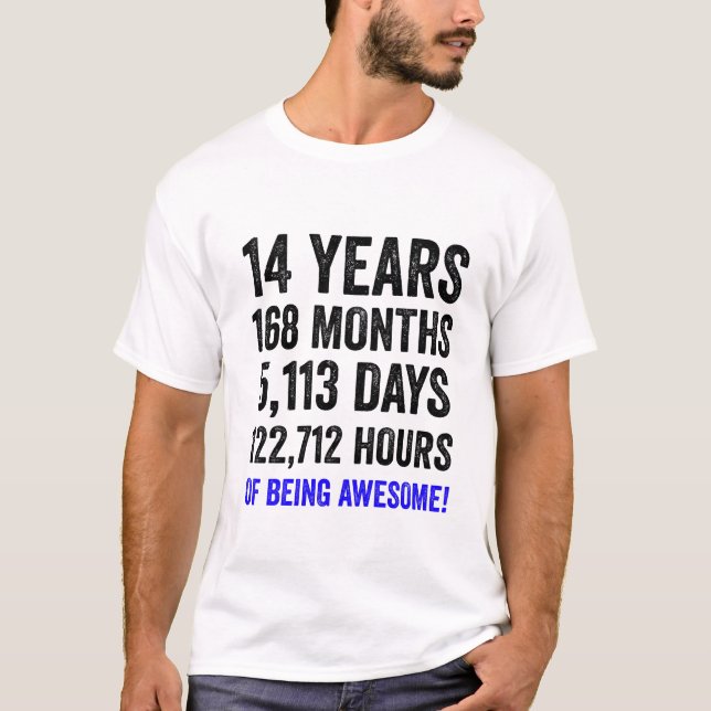 Camiseta Cuenta regresiva de cumpleaños de un niño gracioso (Anverso)