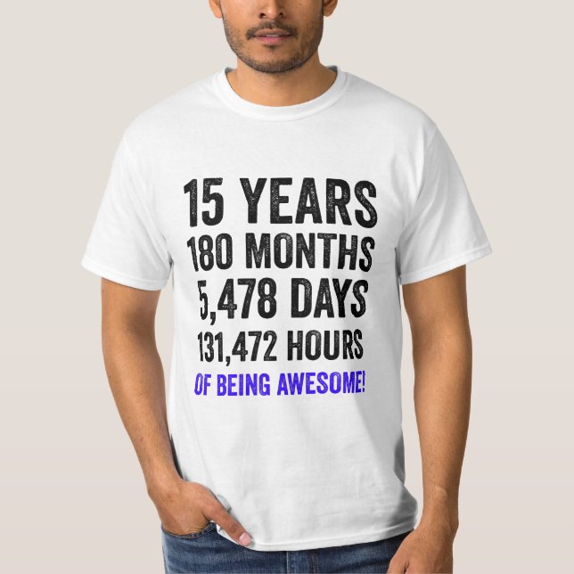 Camiseta Cuenta regresiva de cumpleaños de un niño gracioso (Anverso)