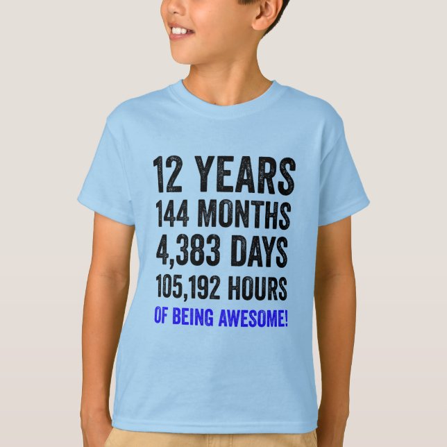 Camiseta Cuenta regresiva de cumpleaños del niño gracioso (Anverso)