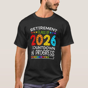 Camiseta Cuenta Regresiva para la Clase de Jubilación de 20