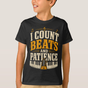 Camiseta Cuenta ritmos y profesora de música de piano con p