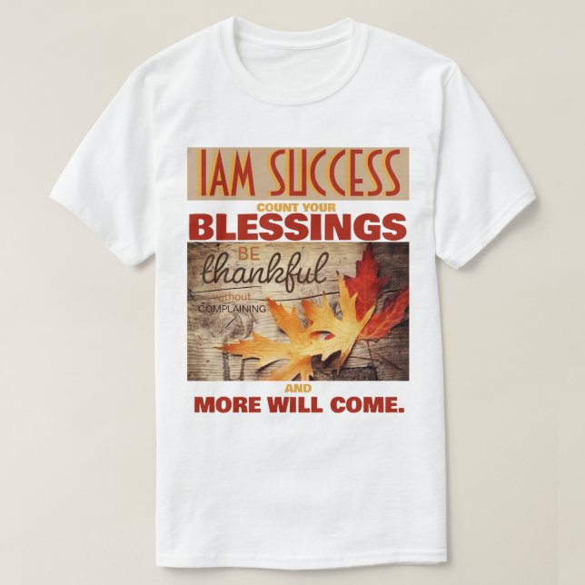CAMISETA CUENTA TUS BENDICIONES (Diseño del anverso)