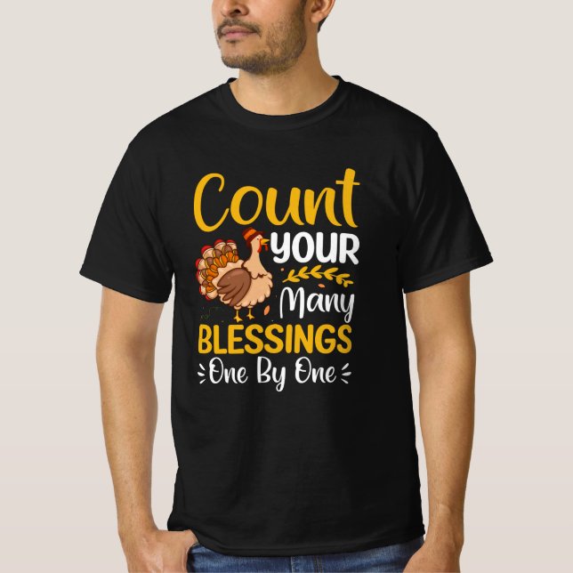 Camiseta Cuenta tus muchas bendiciones una por una (Anverso)