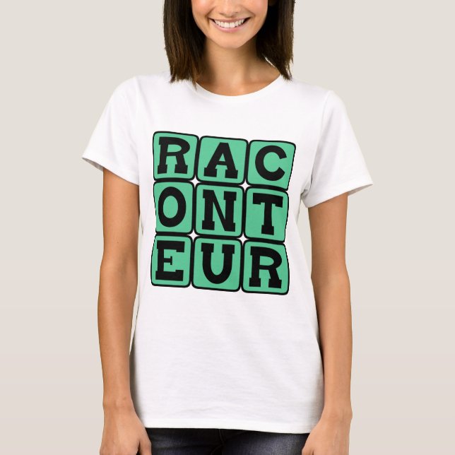 Camiseta Cuentacuentos, Narrador (Anverso)