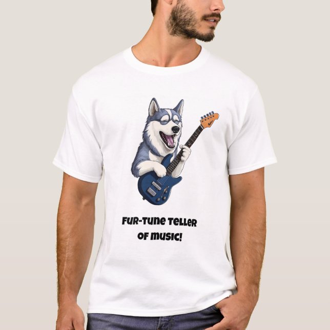 Camiseta Cuentadora de música de cuatro canciones/Perro gra (Anverso)