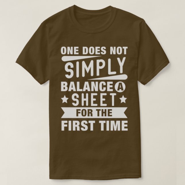 Camiseta Cuentas contables divertidas de contabilidad Cuent (Diseño del anverso)