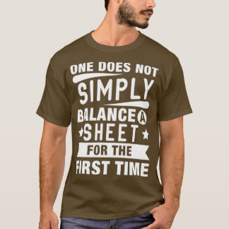 Camiseta Cuentas contables divertidas de contabilidad Cuent