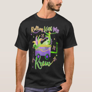Camiseta Cuentas de Cocodrilo de Mardi Gras con mi Krew Ki