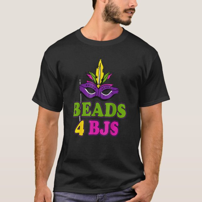 Camiseta Cuentas para el sucio Mardi Gras de BJ (Anverso)