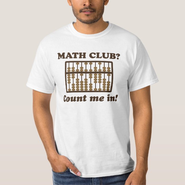 Camiseta Cuénteme en el club de la matemáticas (Anverso)