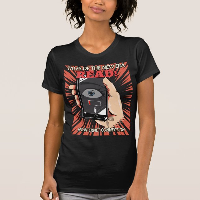 Camiseta Cuento de terror digital - Libros (Anverso)