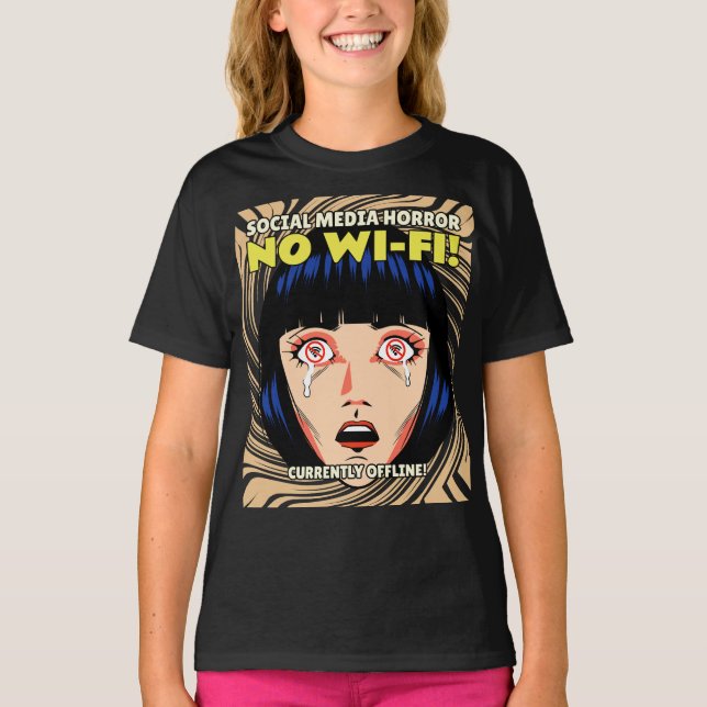 Camiseta Cuento de terror digital - Redes sociales (Anverso)