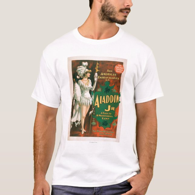 Camiseta Cuento del Jr. de Aladdin de un teatro maravilloso (Anverso)
