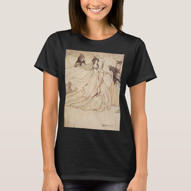 Camiseta Cuentos de hadas de época, Cenicienta por Arthur R (Anverso)
