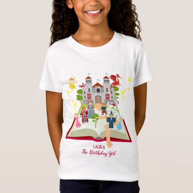 Camiseta Cuentos De Hadas Fiesta Cumpleaños Niña (Anverso)