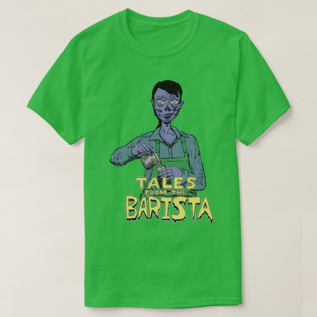 Camiseta Cuentos de la Barista (Diseño del anverso)