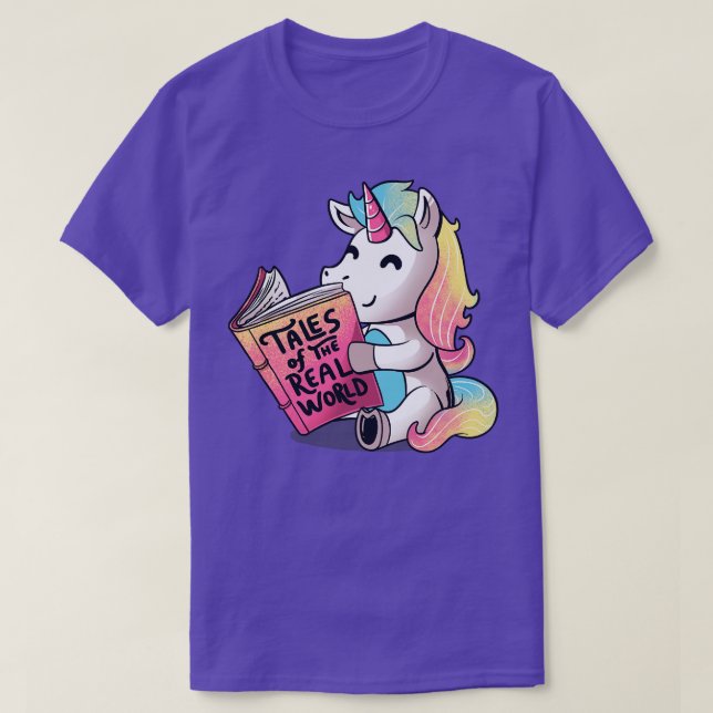 Camiseta Cuentos de la verdadera Unicornio graciosa del mun (Diseño del anverso)