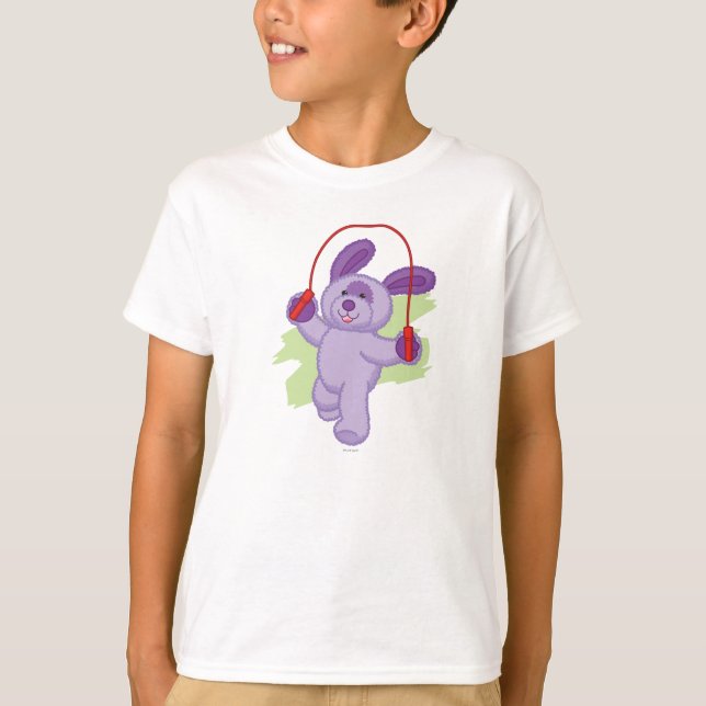 Camiseta Cuerda que salta del perrito de la soda de la uva (Anverso)