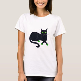 Camiseta Cuerdo gato negro