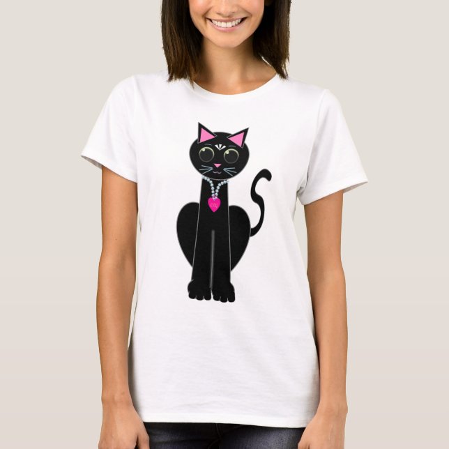 Camiseta Cuerdo gato negro (Anverso)