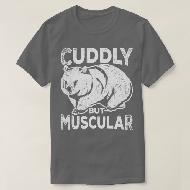Camiseta Cuerdo pero musculoso Funny Wombat (Diseño del anverso)
