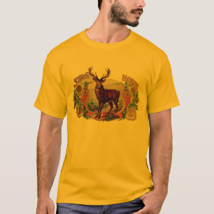 Camiseta Cuerno de ciervo de arte vintage