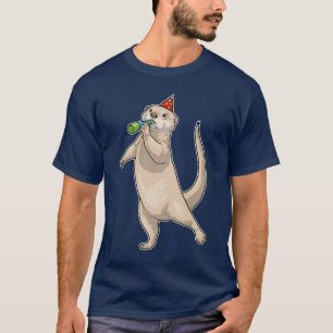 Camiseta Cuerno de fiesta de cumpleaños de nutria