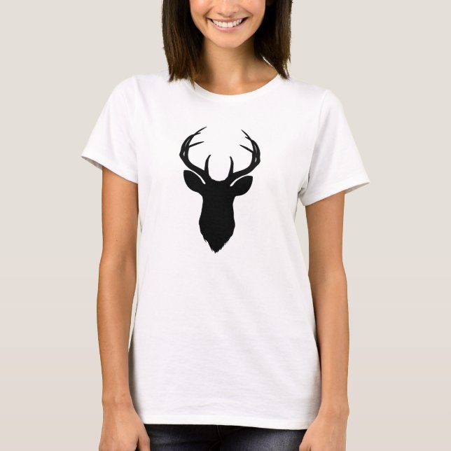 Camiseta Cuerno de venado rústico moderno campestre (Anverso)