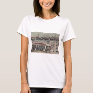 Camiseta Cuerno del autómata y cuadrado Nueva York, Vinta