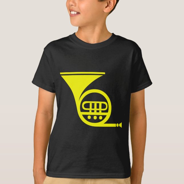 Camiseta Cuerno francés - Amarillo (Anverso)