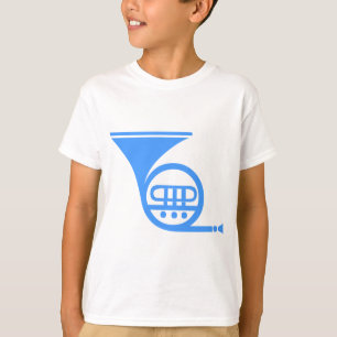 Camiseta Cuerno francés - Azul bebé