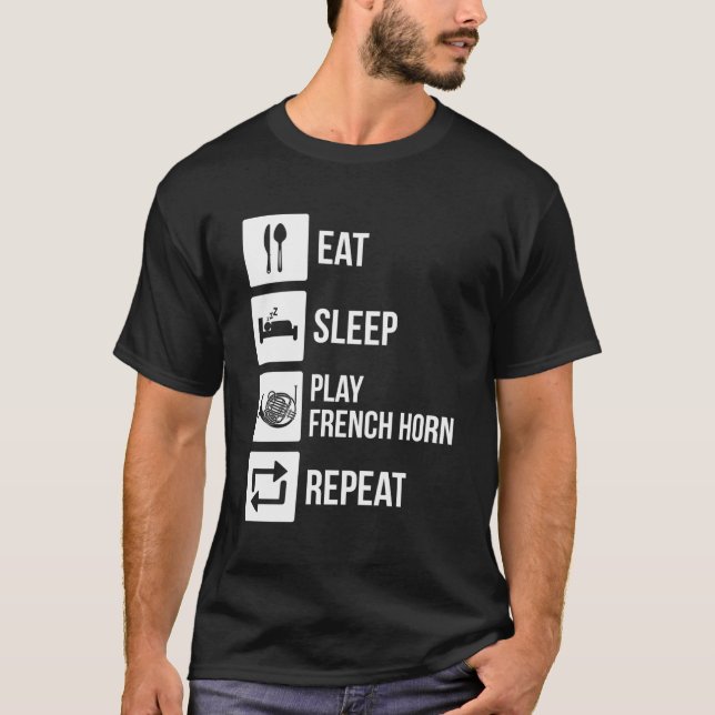 Camiseta Cuerno francés de instrumentos (Anverso)