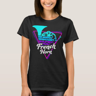 Camiseta Cuerno francés de Ola Retro de los años 803
